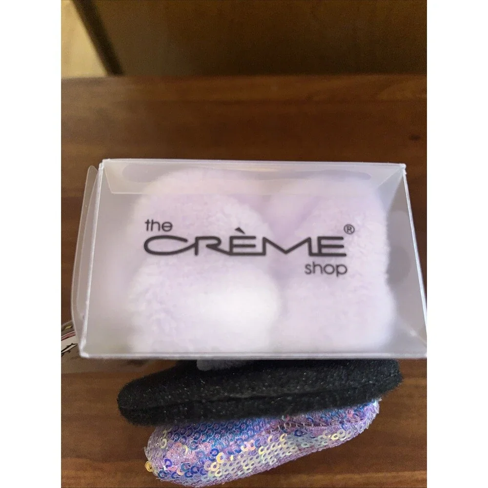 NEW Disney Creme 3D Minnie Mouse Headband Teddy Spa Pink Limited Edition Purple